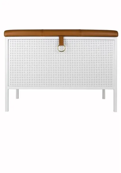 Maze Frank Storage Bench White/Brown