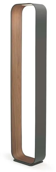 Pablo Contour Floor Lamp Graphite/Walnut