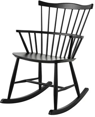 FDB Møbler J52G Rocking Chair Black