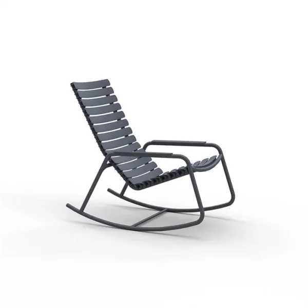 HOUE ReCLIPS rocking chair made from recycled plastic - Dark Grey