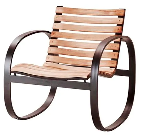 Cane-Line Parc rocking chair - teak/lava grey