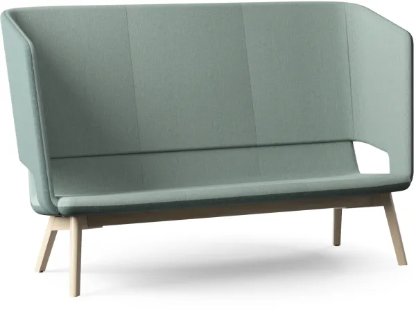 Twist & Sit Soft - 3-seater high lounge sofa with legs