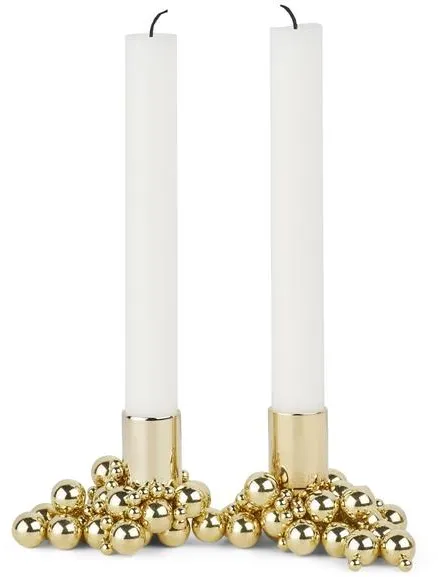 Gejst Molekyl Candlestick 2 Brass
