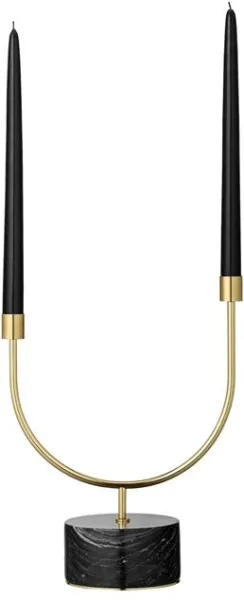 AYTM GRASIL Candle Holder Black/Gold