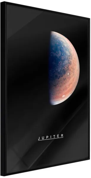 ARTGEIST Poster with frame - The Solar System: Jupiter Black 30x45