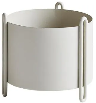 Woud Pidestall Indoor Plant Small Grey