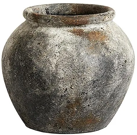 Muubs Echo Flower Pot 25 Rust Grey