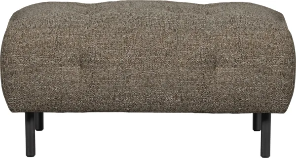 Lloyd, Sofa pouffe, dark brown, H45x90x90 cm