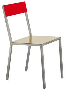 Valerie Objects Alu Dining Chair Curry/Red