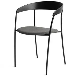 New Works Missing Dining Chair with Armrests Black Oak/Remix 3 163