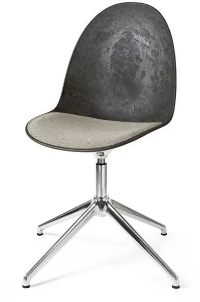Mater Eternity Swivel Dining Chair Aluminium w. Upholstered Seat 218 Beige