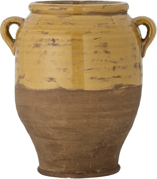 BLOOMINGVILLE Tao decorative flowerpot - yellow terracotta (H:32)