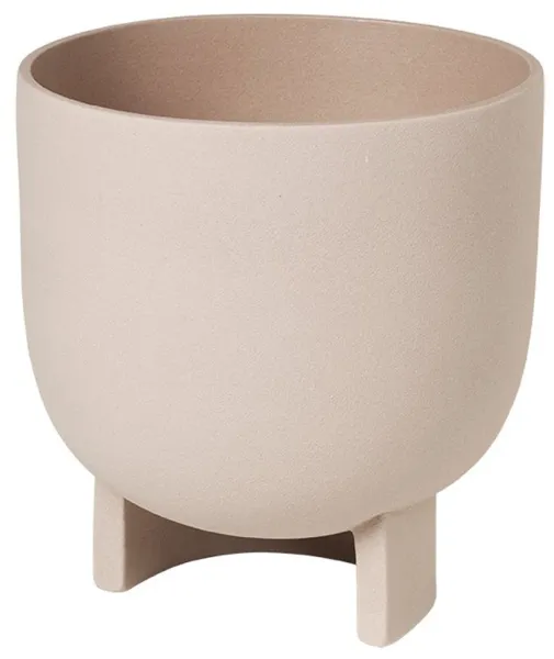 KRISTINA DAM STUDIO Serene flower pot, L - sand terracotta